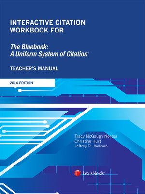cover image of Interactive Citation Workbook for The Bluebook
